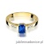 Pierścionek W078 Szafir 0,60ct żółte złoto