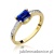Pierścionek W105 Szafir 0,60ct żółte złoto