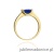 Pierścionek W105 Szafir 0,60ct żółte złoto