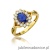 Pierścionek W182 Szafir 0,90ct żółte złoto