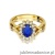 Pierścionek W182 Szafir 0,90ct żółte złoto