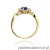 Pierścionek W182 Szafir 0,90ct żółte złoto