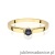 Pierścionek W222 Szafir 0,15ct żółte złoto