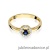 Pierścionek W238 Szafir 0,15ct żółte złoto