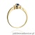Pierścionek W238 Szafir 0,15ct żółte złoto
