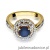 Pierścionek W274 Szafir 1,00ct żółte złoto