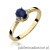 Pierścionek W301 Szafir 0,70ct żółte złoto