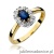 Pierścionek W304 Szafir 0,70ct żółte złoto