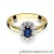 Pierścionek W304 Szafir 0,70ct żółte złoto