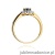 Pierścionek W304 Szafir 0,70ct żółte złoto