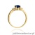 Pierścionek W308 Szafir 0,90ct żółte złoto