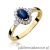 Pierścionek W312 Szafir 0,70ct żółte złoto