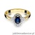 Pierścionek W312 Szafir 0,70ct żółte złoto