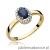 Pierścionek W330 Szafir 0,70ct żółte złoto