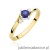 Pierścionek W346B Szafir 0,30ct żółte złoto