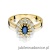 Pierścionek W354 Szafir 0,70ct żółte złoto