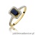 Pierścionek W403 Szafir 0,60ct żółte złoto