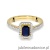 Pierścionek W403 Szafir 0,60ct żółte złoto