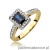 Pierścionek W422 Szafir 0,60ct żółte złoto