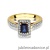 Pierścionek W422 Szafir 0,60ct żółte złoto