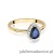 Pierścionek W455 Szafir 0,60ct żółte złoto