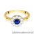 Pierścionek W529 Szafir 0,50ct żółte złoto