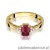 Pierścionek W002 Rubin 0,80ct żółte złoto