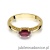 Pierścionek W006 Rubin 0,60ct żółte złoto