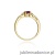Pierścionek W006 Rubin 0,60ct żółte złoto