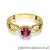 Pierścionek W014 Rubin 0,60ct żółte złoto