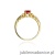 Pierścionek W014 Rubin 0,60ct żółte złoto