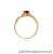 Pierścionek W019 Rubin 0,60ct żółte złoto