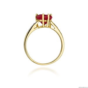 Pierścionek W031 Rubin 1,70ct żółte złoto