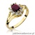 Pierścionek W037 Rubin 1,00ct żółte złoto