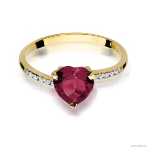 Pierścionek W050 Rubin 1,70ct żółte złoto