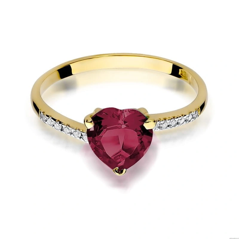 Pierścionek W050 Rubin 1,70ct żółte złoto