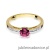 Pierścionek W066 Rubin 0,60ct żółte złoto