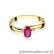 Pierścionek W068 Rubin 0,60ct żółte złoto