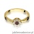 Pierścionek W072 Rubin 0,15ct żółte złoto