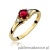 Pierścionek W0076 Rubin 0,60ct żółte złoto