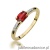 Pierścionek W077 Rubin 0,60ct żółte złoto