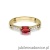 Pierścionek W077 Rubin 0,60ct żółte złoto