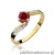 Pierścionek W084 Rubin 0,60ct żółte złoto