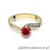 Pierścionek W084 Rubin 0,60ct żółte złoto