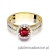 Pierścionek W087 Rubin 0,60ct żółte złoto