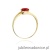 Pierścionek W119 Rubin 0,60ct żółte złoto
