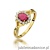 Pierścionek W182 Rubin 0,60ct żółte złoto