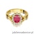Pierścionek W182 Rubin 1,00ct żółte złoto