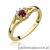 Pierścionek W185 Rubin 0,15ct żółte złoto