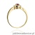 Pierścionek W238 Rubin 0,15ct żółte złoto